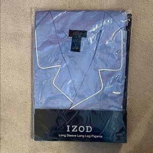Izod Light Blue Long Sleeve Pajama Set